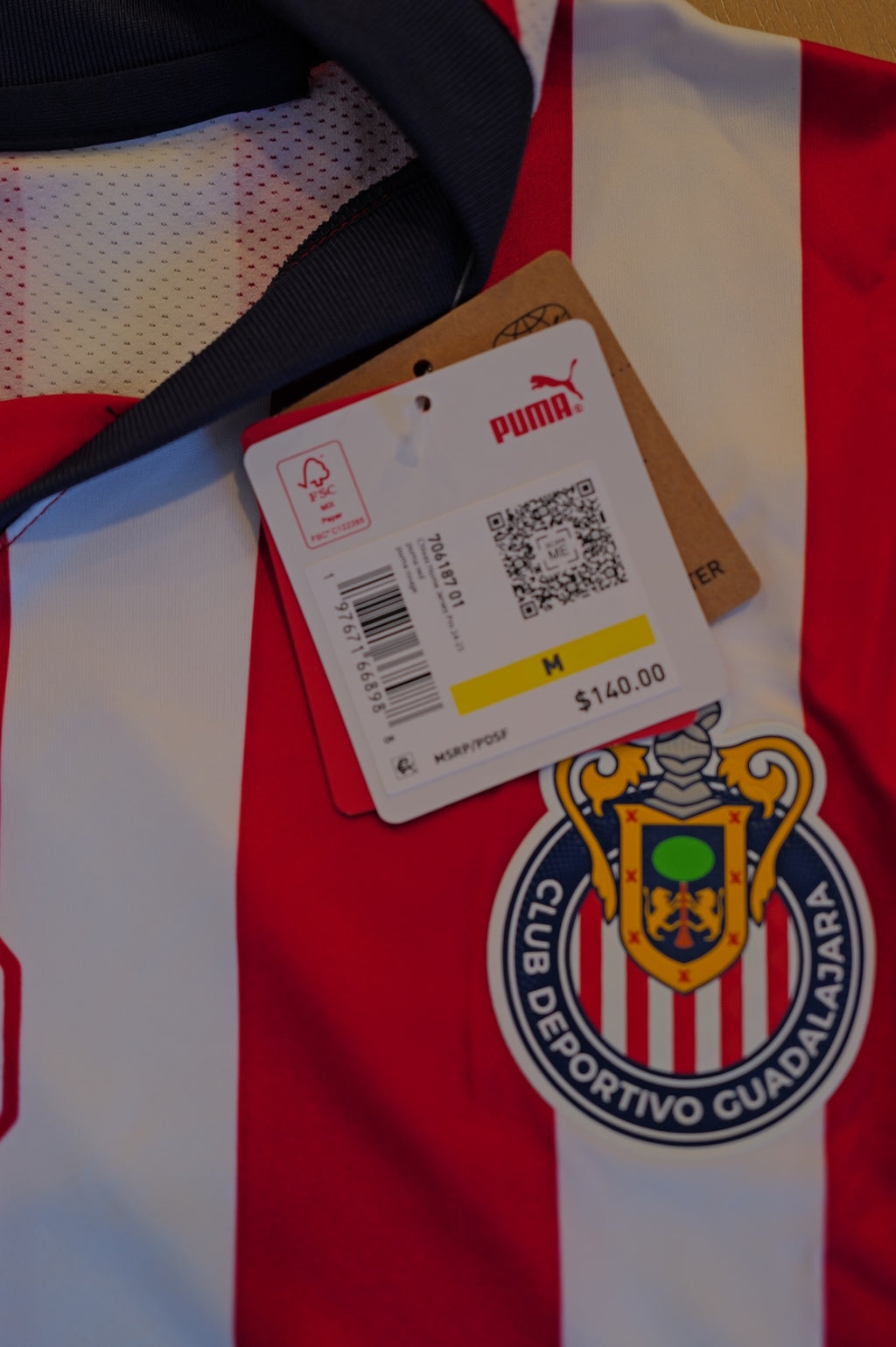 Chivas Guadalajara 2025/26 Authentic Home Jersey - Men's Medium